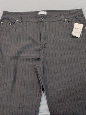 Parts Black Brown Knit Dress Pants - Size 42x32